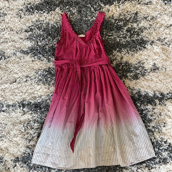 Converse Dresses & Skirts - Converse pinstripe ruffle Ombré sundress S